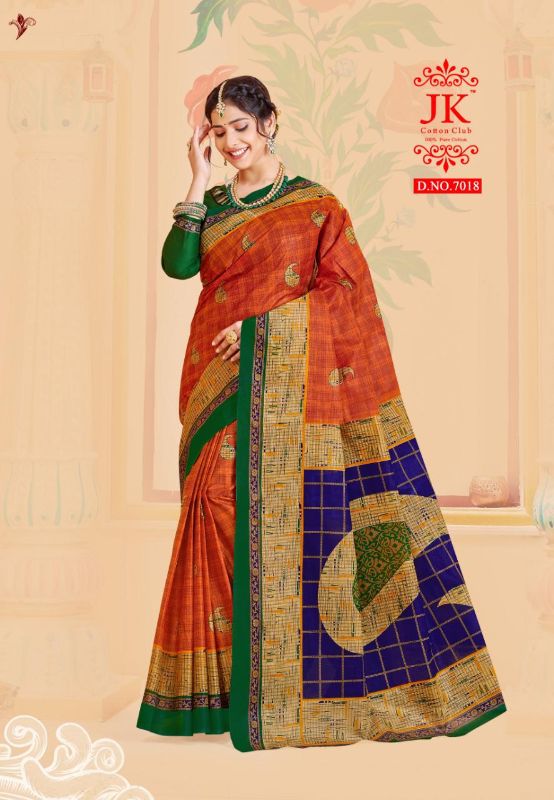Jk Tulsi 7 Regular Wear Pure Cotton Printed Designer Saree Collection